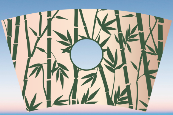 Bamboo Plant Starbucks Cup Wrap SVG