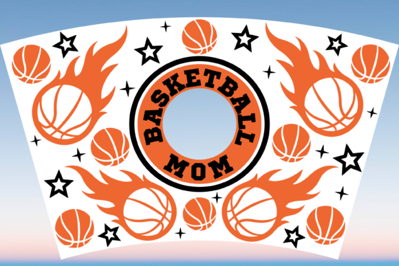 Basketball Mom Cup Wrap