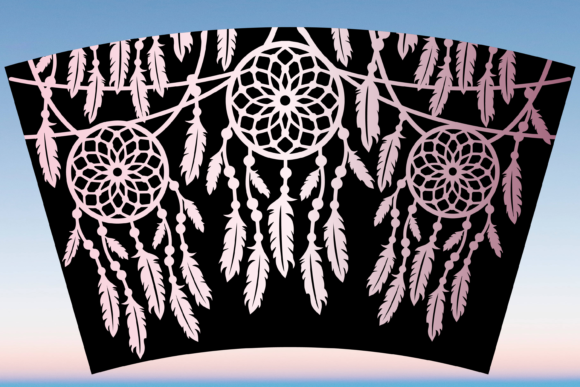 Dreamcatcher Boho Starbucks Cup Wrap SVG