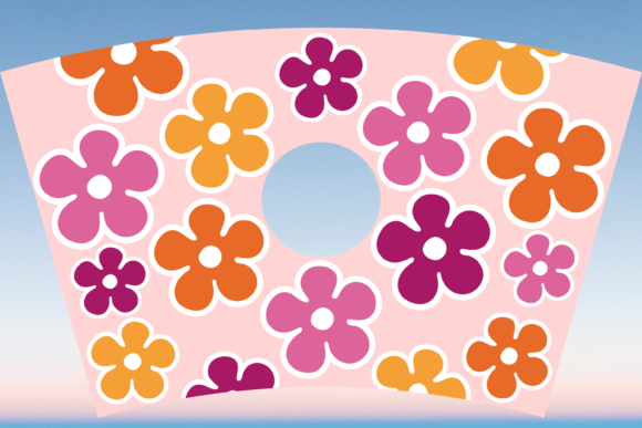 Groovy Flowers 24oz Cup Tumbler