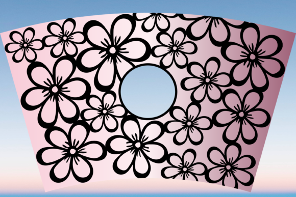 Hand Drawn Flowers 24oz Cup Wrap