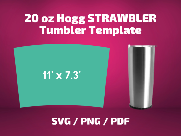 Tumbler Template Hogg 20 Oz Strawbler