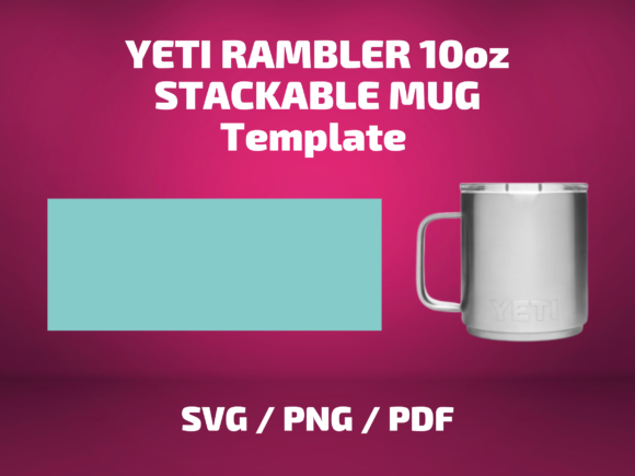 Tumbler Template YETI RAMBLER 10 Oz MUG