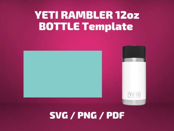 Tumbler Template YETI RAMBLER 12oz