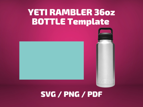 Tumbler Template YETI RAMBLER 36 BOTTLE