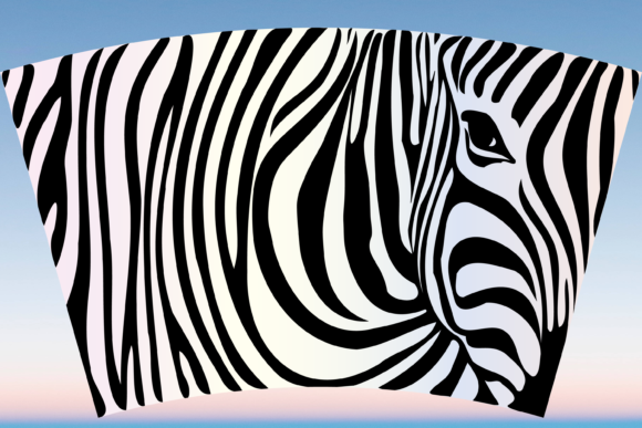 Zebra Print Pattern 24oz Cup Wrap